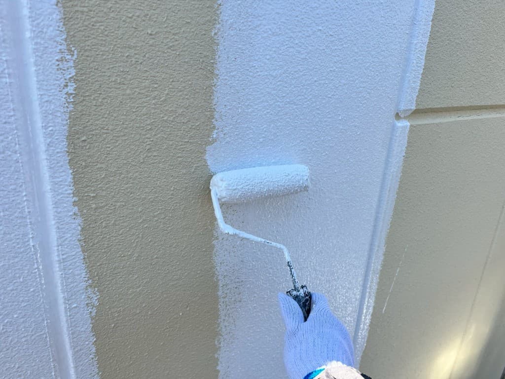 外壁塗装作業風景
